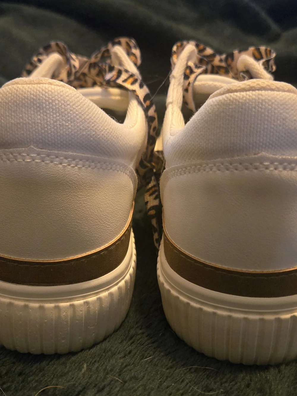 Corky’s “That’s Her” Leopard Lace White Sneakers